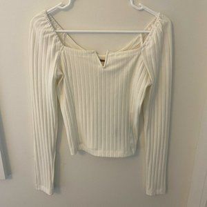 Free People Ribbed Long Sleeve Top